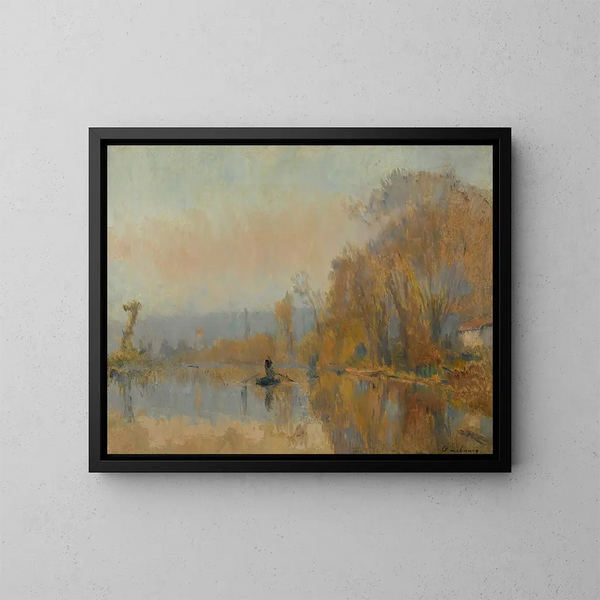 Le Passeur - Albert Lebourg — oprawiony obraz na ścianie
