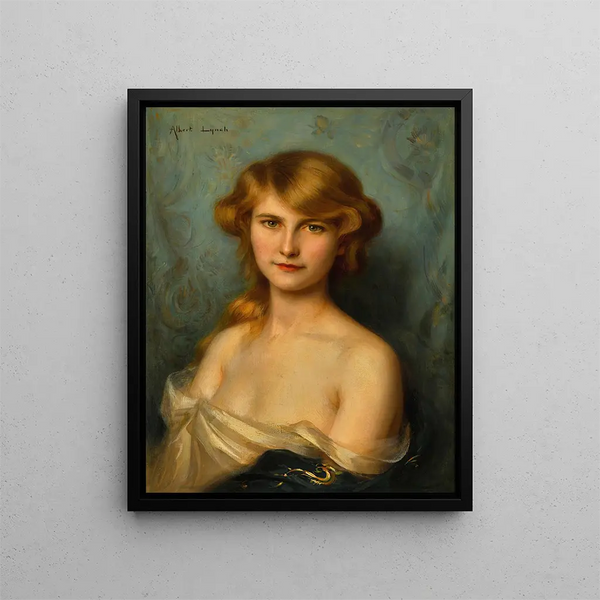 Młoda piękność - Albert Lynch — oprawiony obraz na ścianie
