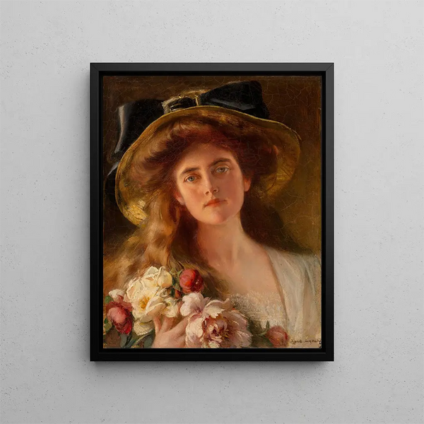 Le Porche d'été - Albert Lynch — oprawiony obraz na ścianie