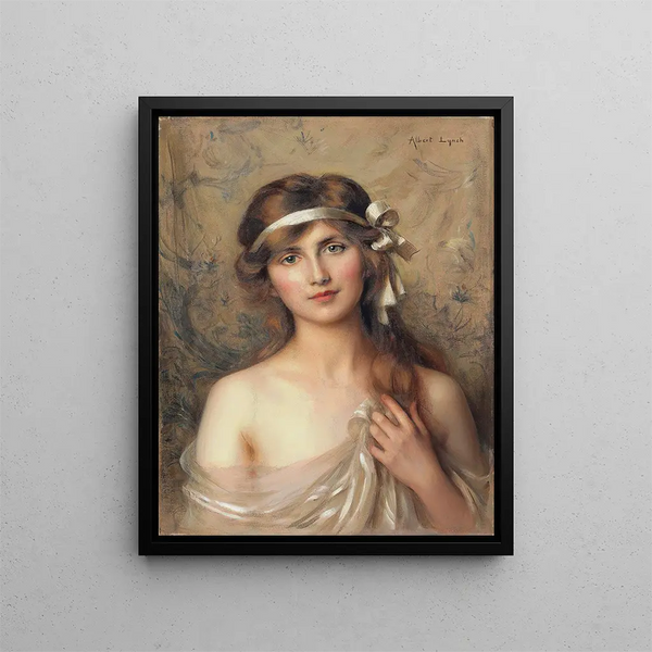Le Ruban blanc - Albert Lynch — oprawiony obraz na ścianie
