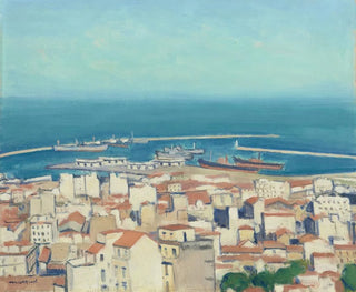 Alger, widok na miasto i port - Albert Marquet — widok dzieła