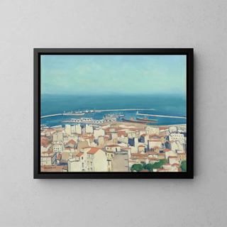 Alger, widok na miasto i port - Albert Marquet — oprawiony obraz na ścianie