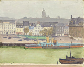 Boulogne-sur-Mer, port i miasto - Albert Marquet — widok dzieła