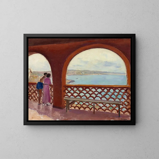 La terrasse de la Madrague - Albert Marquet — oprawiony obraz na ścianie