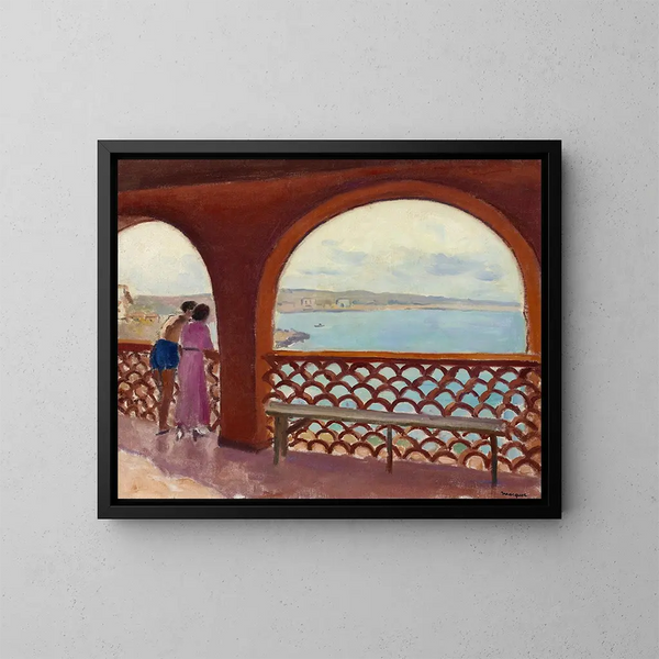 La terrasse de la Madrague - Albert Marquet — oprawiony obraz na ścianie