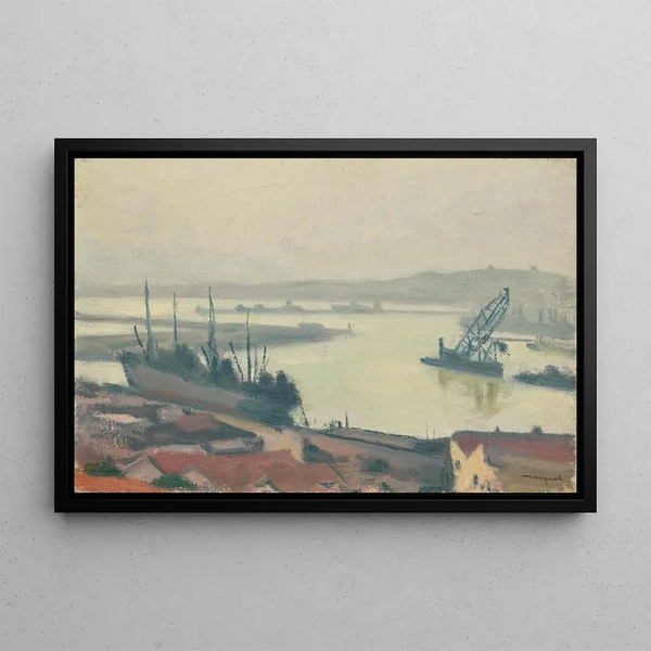 Le Cargo - Albert Marquet — oprawiony obraz na ścianie