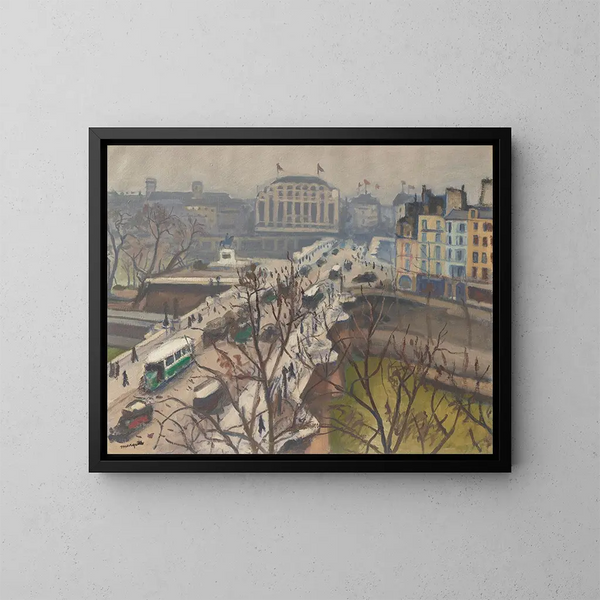 Most Paryski - Albert Marquet — oprawiony obraz na ścianie