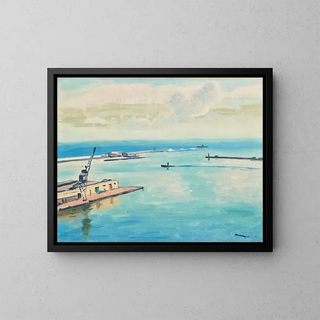 Le Port d'Alger - Albert Marquet — oprawiony obraz na ścianie