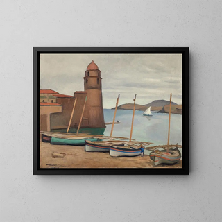Latarnia morska w Collioure - Albert Marquet — oprawiony obraz na ścianie