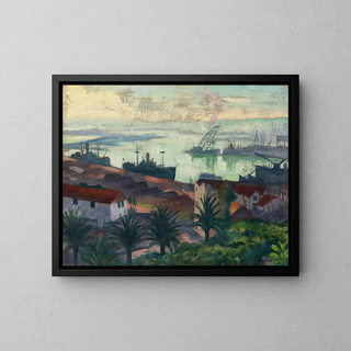 Le port par temps clair - Albert Marquet — oprawiony obraz na ścianie