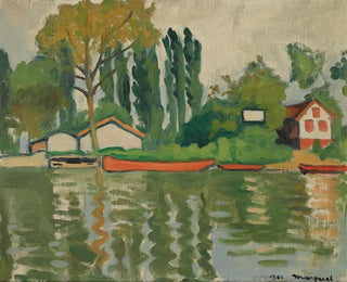 Les Peupliers à Villennes - Albert Marquet — widok dzieła