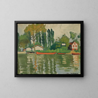 Les Peupliers à Villennes - Albert Marquet — oprawiony obraz na ścianie