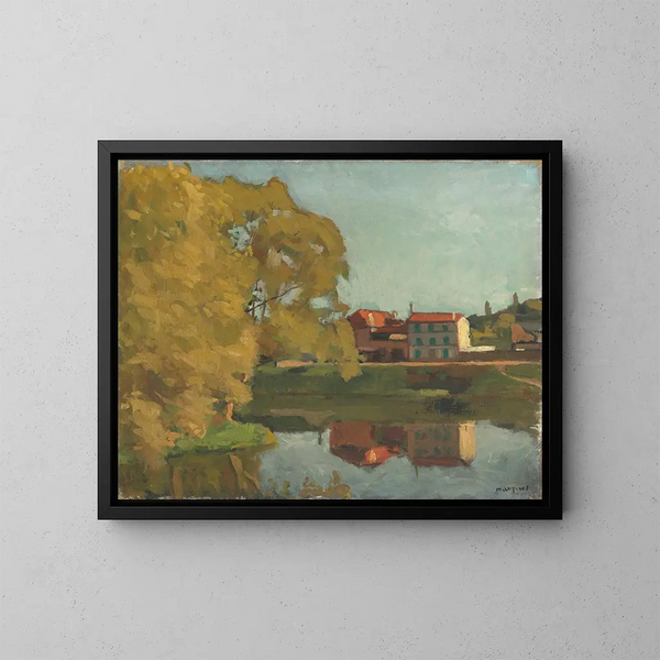 Maisons de Billancourt - Albert Marquet — oprawiony obraz na ścianie