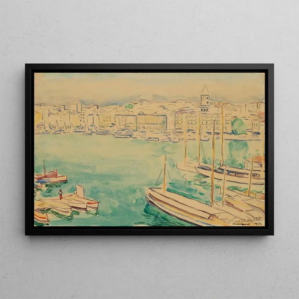 Marseille - Albert Marquet — oprawiony obraz na ścianie