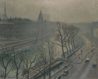 Paryż, nabrzeże Grands Augustins, zmierzch - Albert Marquet — widok dzieła
