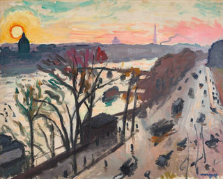 Paris, Quai du Louvre, Soleil d'hiver - Albert Marquet — widok dzieła