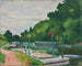 Poissy i flagi - Albert Marquet — widok dzieła