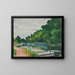 Poissy i flagi - Albert Marquet — oprawiony obraz na ścianie