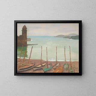 Port w Collioure - Albert Marquet — oprawiony obraz na ścianie