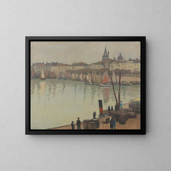 Port w La Rochelle - Albert Marquet — oprawiony obraz na ścianie