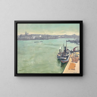 Słońce w Sztokholmie - Albert Marquet — oprawiony obraz na ścianie