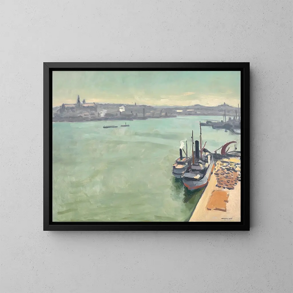 Słońce w Sztokholmie - Albert Marquet — oprawiony obraz na ścianie