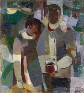 Albert Mller - Couple under Trees The Artist and His Wife.webp