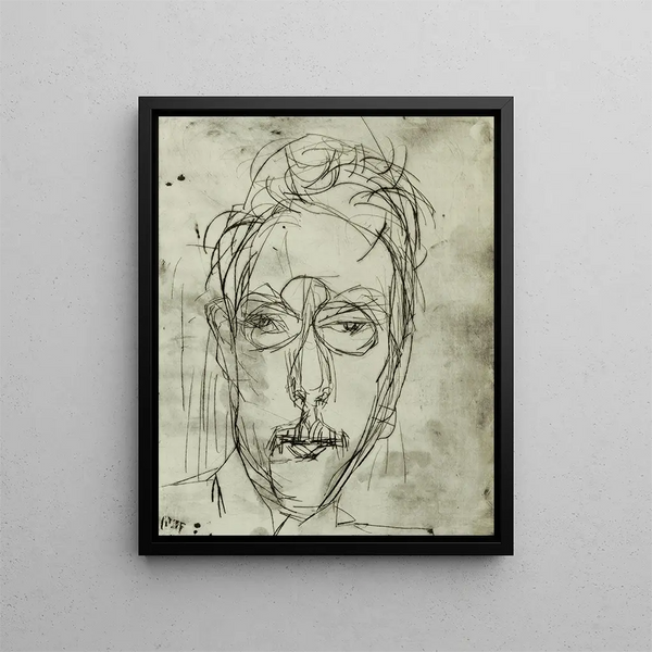 portret Schaeffer I - Albert Müller — oprawiony obraz na ścianie