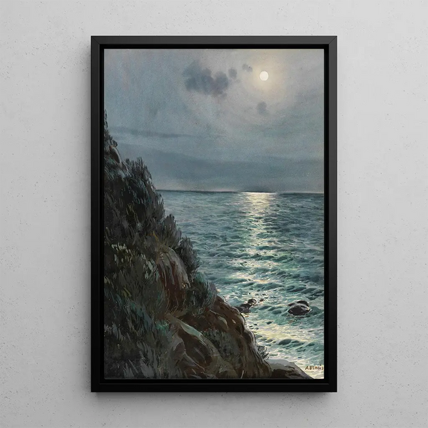 Albert Nikolaevich Benois - Seashore under a full moon.webp