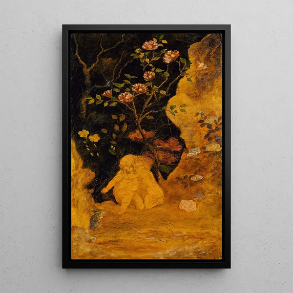 Przerażone dzieci przez królika - Albert Pinkham Ryder — oprawiony obraz na ścianie