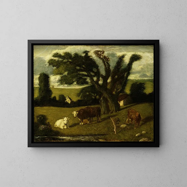 Studium pastoralne - Albert Pinkham Ryder — oprawiony obraz na ścianie