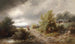Nadchodząca burza - Albert Rieger — widok dzieła