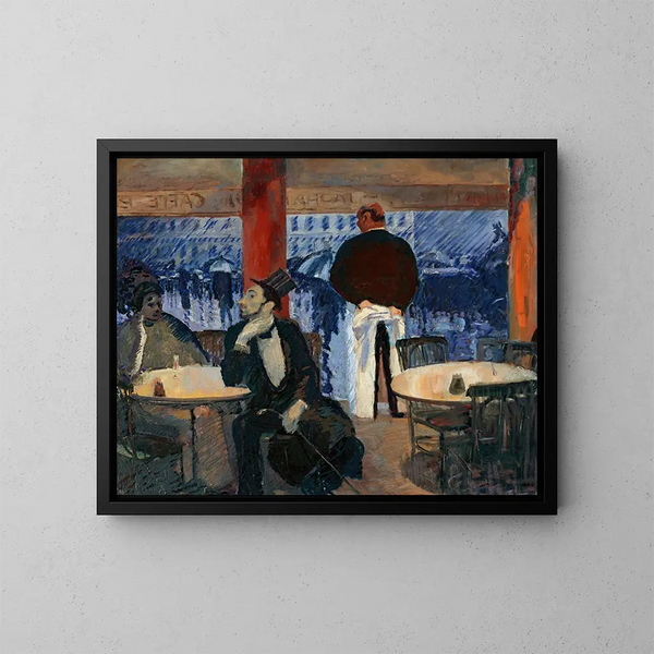 Café paryski - Albert Weisgerber — oprawiony obraz na ścianie