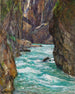 Les gorges de Partnach près de Partenkirchen - Albert Wenk — widok dzieła