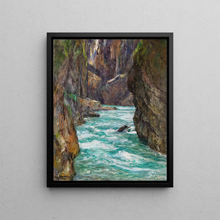 Albert Wenk - Die Partnachklamm bei Partenkirchen.webp