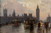 Les Maisons du Parlement depuis le pont de Westminster - Alberto Pisa — widok dzieła