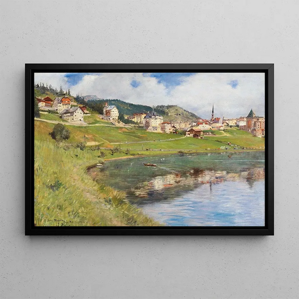 Alberto Rossi - View of Lake St Moritz.webp