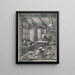 Święty Hieronim w swoim biurze - Albrecht Dürer — oprawiony obraz na ścianie