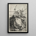 La Vierge et l'Enfant sur un banc herbeux - Albrecht Dürer — oprawiony obraz na ścianie