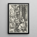 Reprodukcja obrazu La visite de Saint Antoine à Saint Paul l'Ermite - Albrecht Dürer