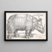Le Rhinocéros - Albrecht Dürer — oprawiony obraz na ścianie