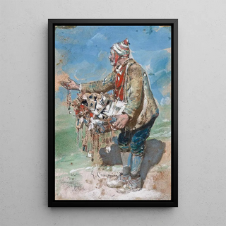 Alceste Campriani - The Souvenir Seller in Montevergine.webp