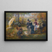 Le Peintre de plein air dans la forêt de Fontainebleau - Alcide Théophile Robaudi — oprawiony obraz na ścianie