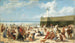 Scena plażowa latem - Alcide Théophile Robaudi — widok dzieła
