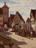 Am Plänlein à Rothenburg - Aleksander Gierymski — widok dzieła
