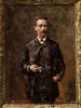 Portret Artura Gruszeckiego szkic - Aleksander Gierymski — widok dzieła