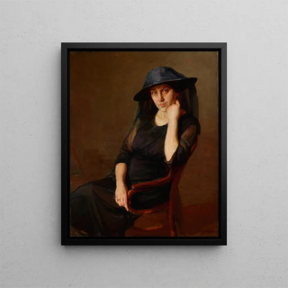 Aleksander Krawczyk - Portrait of Mrs K Artists Wife.webp