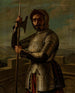 Rycerz w zbroi - Aleksander Lesser — widok dzieła