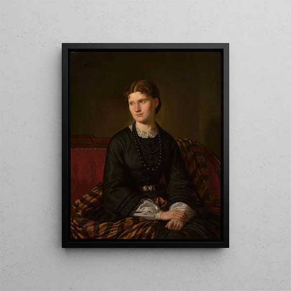 Aleksander Lesser - Portrait of Julia ne Bergson artists wife.webp