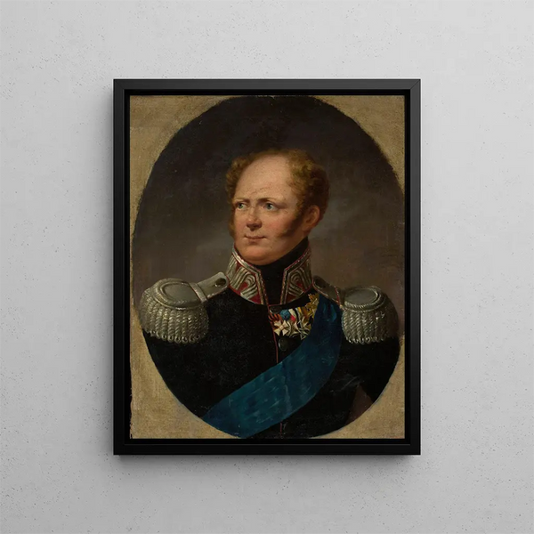 Portret cara Aleksandra I - Aleksander Ludwik Molinari — oprawiony obraz na ścianie